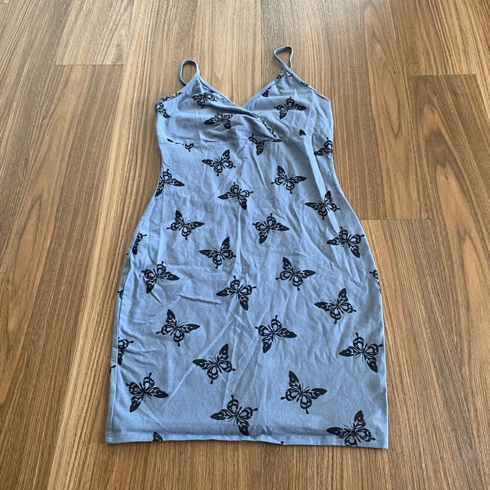 Wild Fable Blue Butterfly Dress